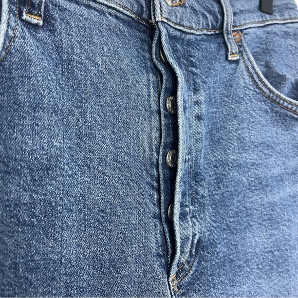 AGOLDE high rise straight crop jeans in transfer - Picture 2 of 7